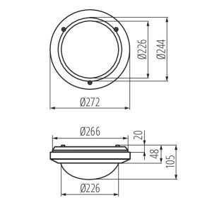 https://design-led.fr/pt/ Candeeiro de teto MARC 1xE27 Ø272 branco 21,20 € 18,02 € 7015