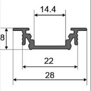 https://design-led.fr/nl/ 2M geanodiseerd aluminium profiel voor XL lint-LED's 27,40 € 23,29 € 9888