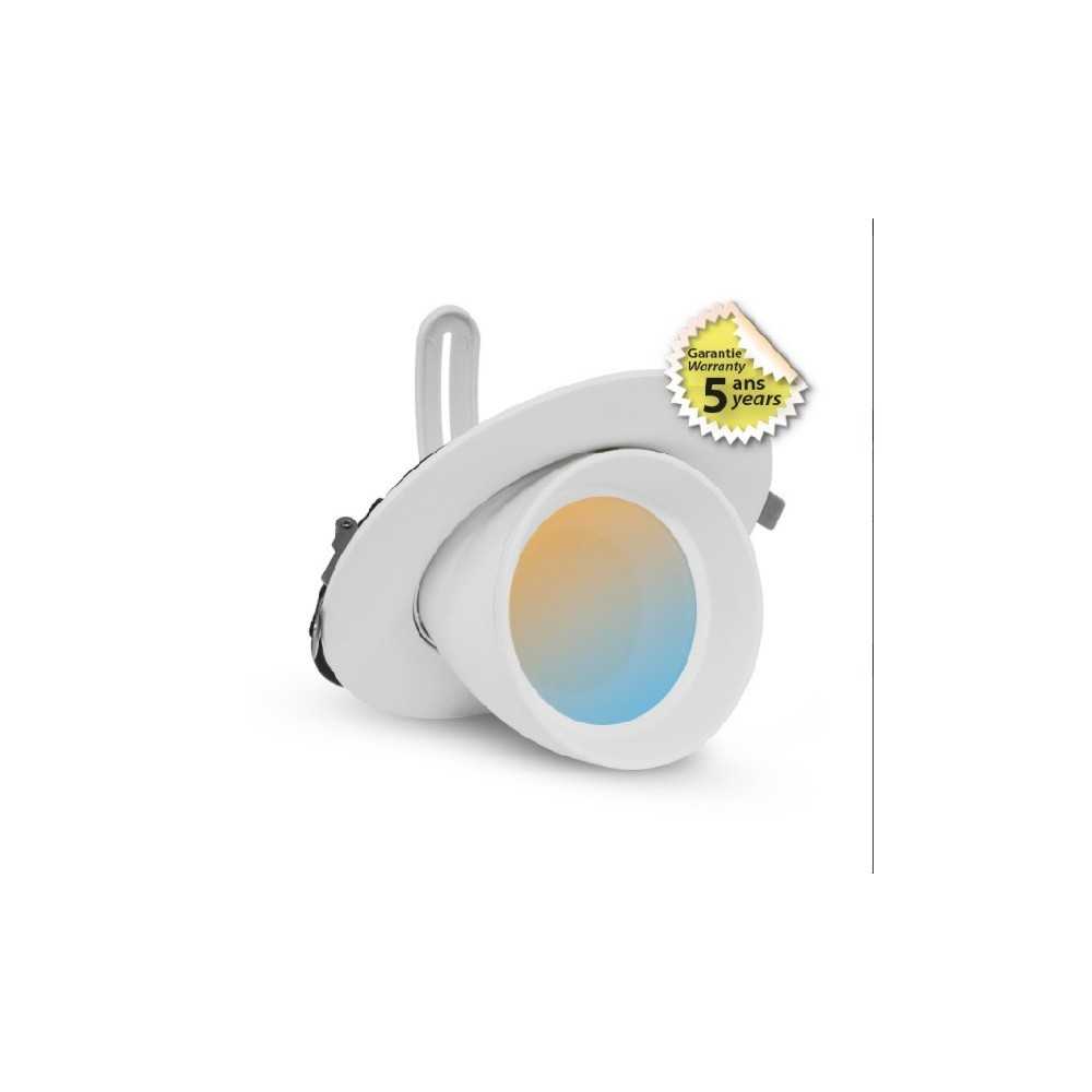 https://discount-led.fr/fr/ Spot LED Escargot BOUTICA Rond Inclinable et Orientable Blanc 38W CCT GARANTIE 5 ANS  118,20 €  9...