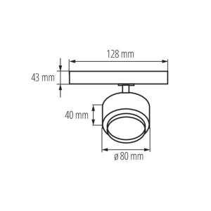 https://design-led.fr/nl/ BTL zwarte 18W 4000K railgemonteerde spot 57,10 € 48,53 € 35653