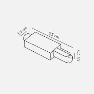https://discount-led.fr/es/ Adaptador Link Luz de carril lateral Blanco  12,90 €  10,32 €    79039901