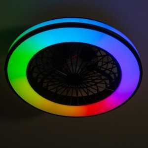 https://design-led.fr/gb/ Ceiling LED light with fan PLAVE LED CCT+RGB 50cm 93,10 € 79,13 € 38034