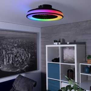 https://design-led.fr/gb/ Ceiling LED light with fan PLAVE LED CCT+RGB 50cm 93,10 € 79,13 € 38034