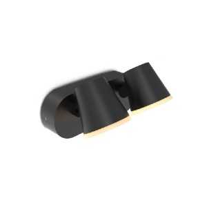 https://discount-led.fr/it/ CAMELIA Doppia lampada da parete orientabile a LED nera e rilevatore IR 20W 3000K IP54  165,00 € ...