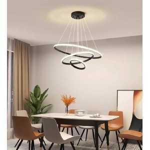 https://discount-led.fr/it/ Tringhs nero 3 anelli lampada a sospensione 76w CTT dimmerabile con telecomando  178,50 €  142,80...