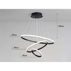 https://discount-led.fr/gb/ Tringhs black 3 ring pendant lamp 76w CTT dimmable by remote control 178,50 € 139,23 € A2617