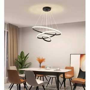 https://discount-led.fr/it/ Lampada a sospensione nera a 3 anelli 36w CTT  87,60 €  70,08 €    A2618