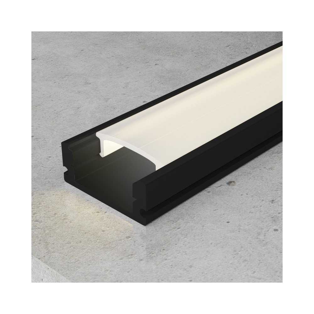 https://discount-led.fr/es/ Perfil de aluminio lacado negro Sid - 2 metros  8,70 €  6,96 €    LM3708