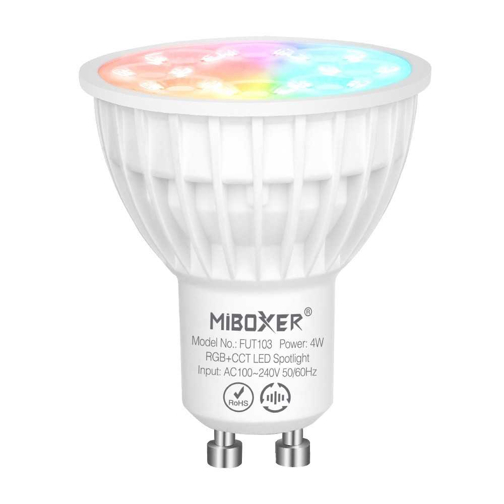 https://discount-led.fr/es/ Foco LED RGB&CCT GU10 4W controlable  19,50 €  15,60 €    FUT103 - 78390