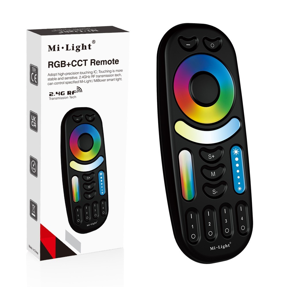 RGB-afstandsbediening met aanraakscherm&CCT 4 zones zwart