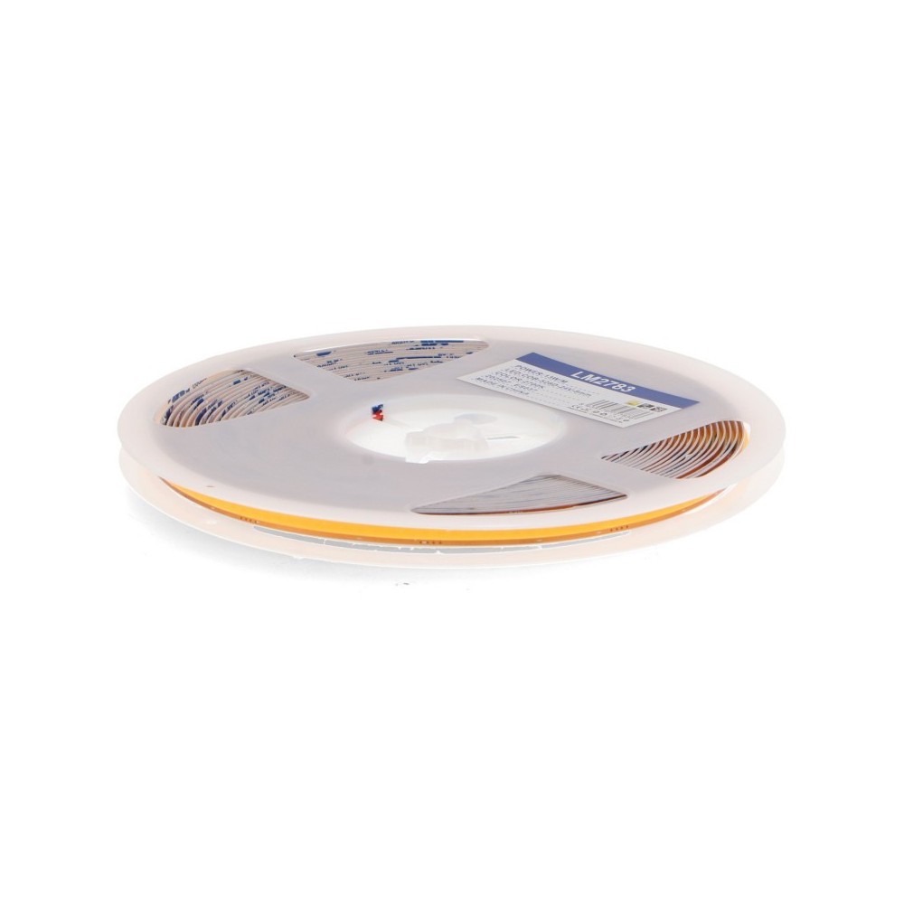 Nastro LED 24V Cob Free Cut 2700K Ip20 13W/m - 10 Metri - 24V - 3 anni di garanzia
