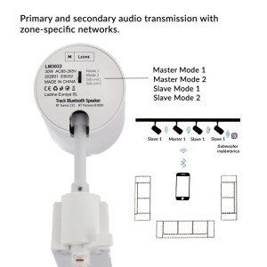 Bluetooth-Lautsprecher Auf Weiß Einphasig 30W