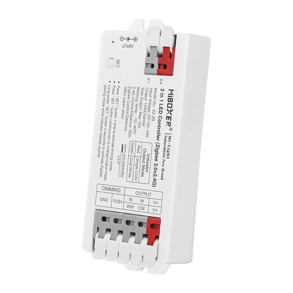Miboxer - 2-in-1 LED Controller (Zigbee 3.0 + 2.4G)  - Ref: SYS-T1