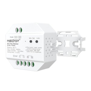 MiBoxer - Triac RF + Push Gradateur 240V AC - Réf : TRI-C1