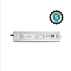 Miidex - Alimentation LED 150W - 24V DC - 6.25A IP67 - GARANTIE 5 ANS - Réf : 100474