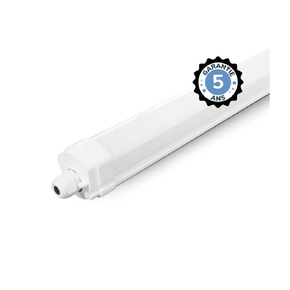 Miidex - Lámpara LED impermeable con luces integradas DANUBE 4000K 18W 655 x 58 x 60 mm, montaje pasante, garantía de 5 años - R