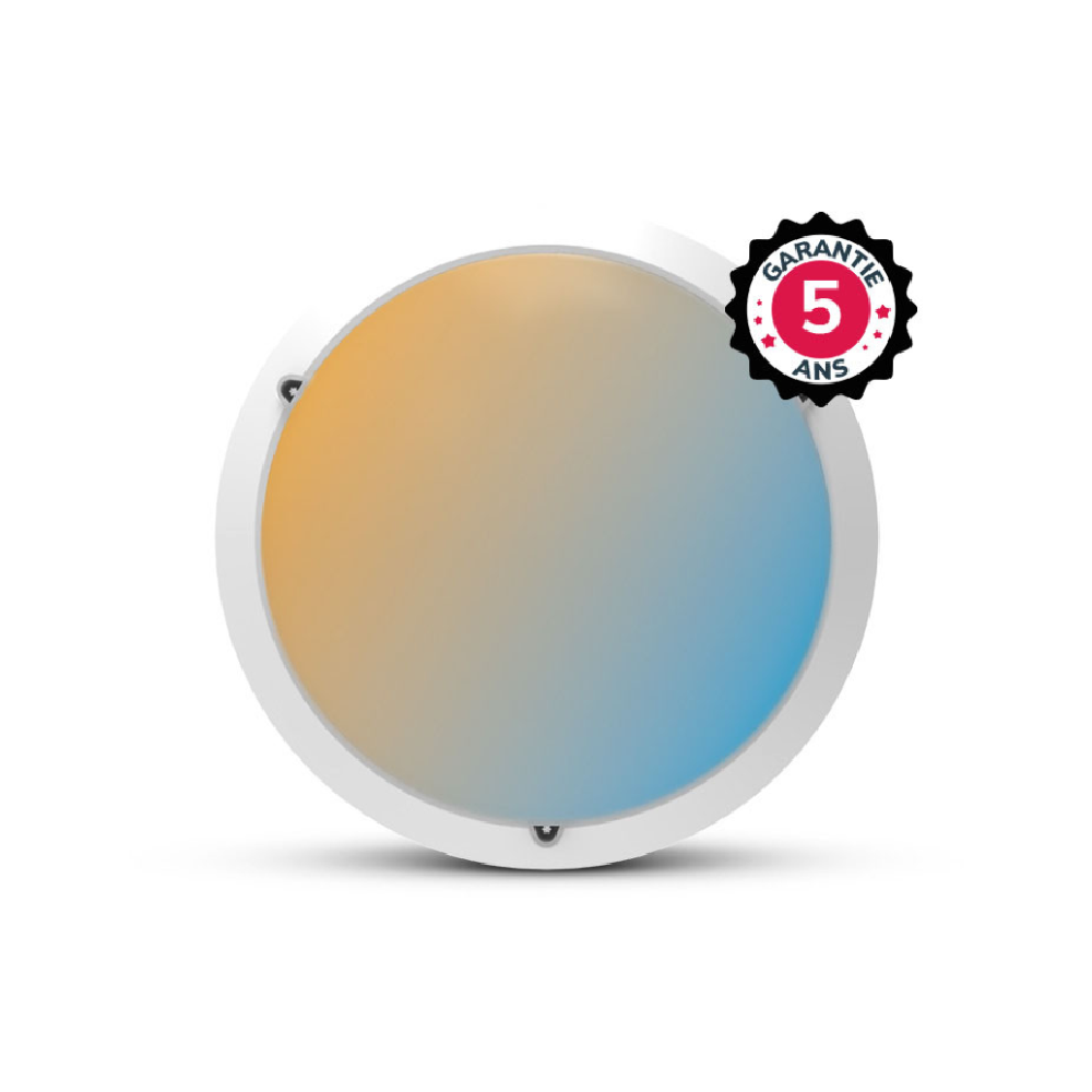 Miidex - Witte LED-raamlamp Ø300 15W RONDO CCT IP65 - Art.nr.: 101091