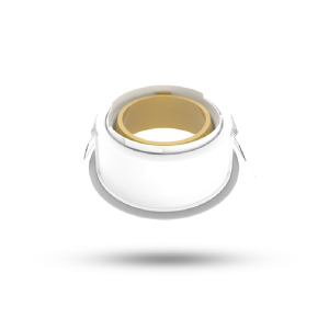 Miidex – Round/round low-luminance white/gold reflector for ÉCLAT II spotlight – Ref: 100283