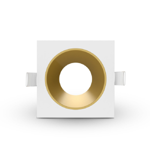 Miidex - Aro de baixa luminosidade quadrado/redondo, branco/dourado, para projetor ÉCLAT II - Ref.: 100286