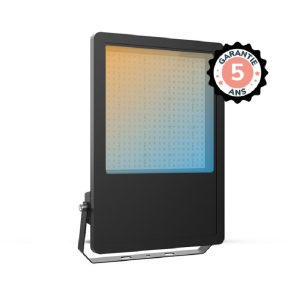 Miidex - LUMOS PRO Black 200W LED Floodlight CCT IP65 - 5-year warranty (sensor optional) - Ref: 100855