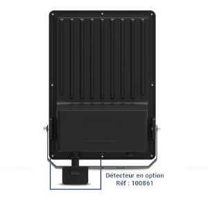 Miidex - Proyector LED LUMOS PRO negro 200 W CCT, IP65 - Garantía de 5 años (detector opcional) - Ref.: 100855