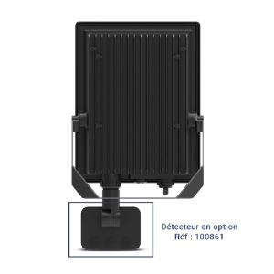 Miidex - LUMOS LITE Black 50W LED Floodlight, CCT, IP65 (optional sensor) - Ref: 100741