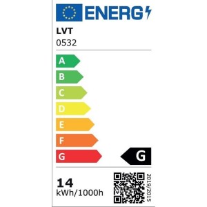 LVT - Lámpara de escritorio para dibujo Polino LED CCT, 14 W, negra, regulable - Ref.:
