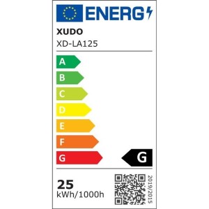 LVT - Lampadario a LED da 25 W, 58 x 26 cm, 4000 K, nero - Codice: XD-LA125