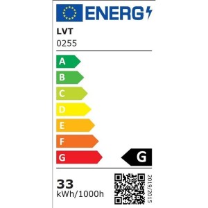 LVT - Lampadario Nebula Canis a LED 90x26x8,5 cm 33 W nero 4000 K - Codice: 0255