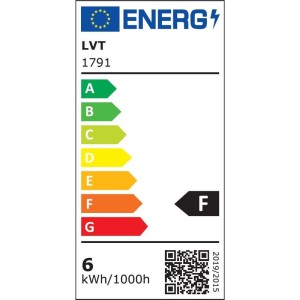 LVT - Vita Dimmable GU10 LED Bulb, 6W, 2700K, SMD2835, 230V - Ref: 1791
