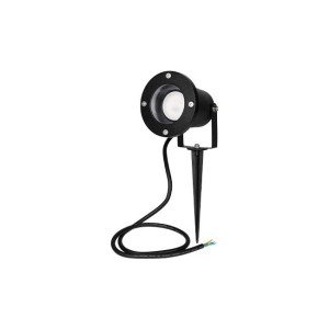 LVT - Lampada da giardino a LED con riflettore, 1xGU10, 230 V, nera, IP65 - Codice: 7119