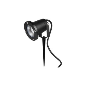 LVT - Lampe de jardin LED réflecteur 1xGU10 230V Noir IP65 - Réf : 7119