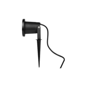 LVT - Lampe de jardin LED réflecteur 1xGU10 230V Noir IP65 - Réf : 7119