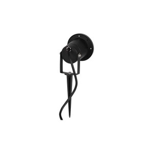 LVT - Lampe de jardin LED réflecteur 1xGU10 230V Noir IP65 - Réf : 7119