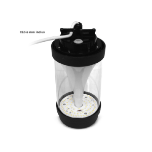Miidex - Potelet LED NOLANA PC 15W CCT Noir 450 mm IP65 - Garantie 5 ans - Réf : 100389