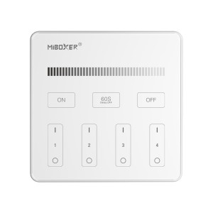 MiBoxer - Telecomando con pannello a 4 zone B1 (luminosità)  - Codice: FUTB1-W