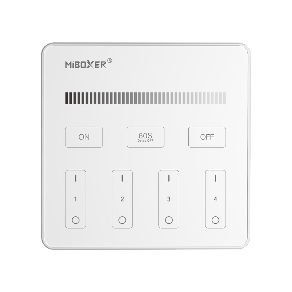 MiBoxer - Afstandsbediening met 4-zone-paneel B1 (helderheid)  - Artikelnummer: FUTB1-W