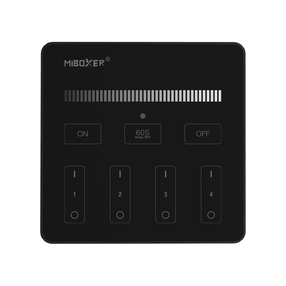 MiBoxer - Comando à distância com painel de 4 zonas B1-B (luminosidade) - Ref.: FUTB1-B