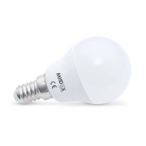 Miidex - Lampadina LED E14 P45 6 W 4000 K - Cod. art.: 74841