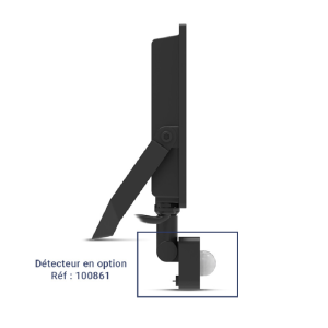 Miidex – LED-Scheinwerfer LUMOS LITE Schwarz 30 W CCT, IP65 (Sensor optional) – Art.-Nr.: 100474