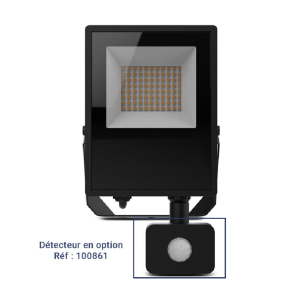Miidex – LED-Scheinwerfer LUMOS LITE Schwarz 30 W CCT, IP65 (Sensor optional) – Art.-Nr.: 100474
