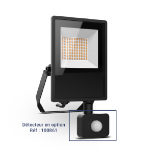 Miidex – LED-Scheinwerfer LUMOS LITE Schwarz 30 W CCT, IP65 (Sensor optional) – Art.-Nr.: 100474