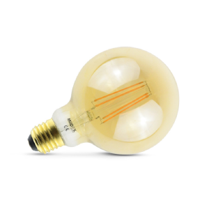 Miidex - Lampadina LED Golden E27 G95 a filamento 8 W 2700 K - Codice: 7151