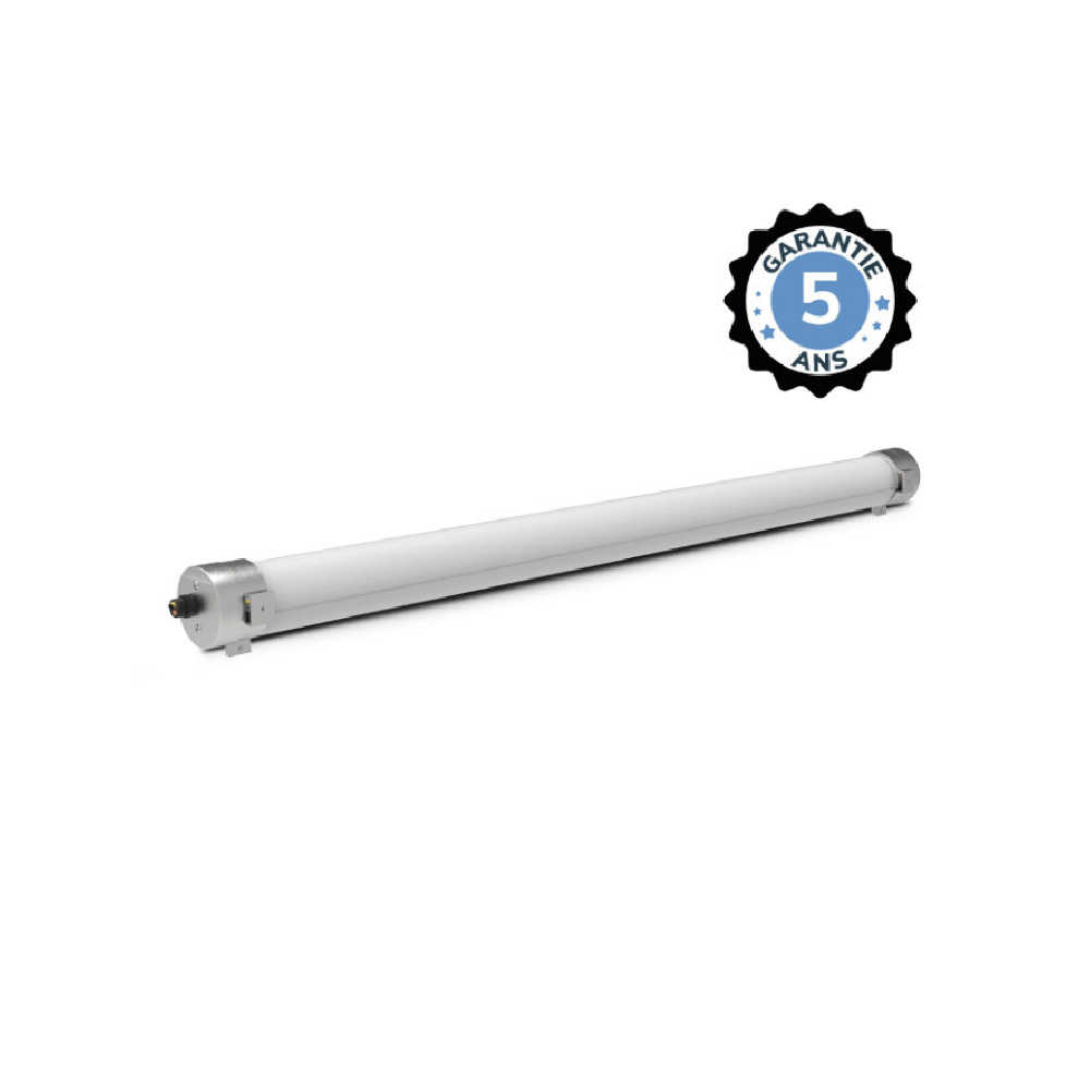Miidex - Tubo LED integrado TUBA II Opalino pasante 52 W 7800 lm 4000 K - Garantía de 5 años - Ref.: 100721