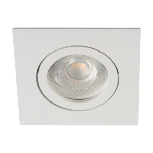 Kanlux - Soporte de techo DALLA 82 x 82 mm, blanco, con casquillo GU5.3 incluido - Ref.: 22431