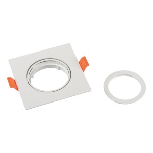 Kanlux - DALLA ceiling mount, 82 x 82 mm, white, with GU5.3 socket included - Ref: 22431