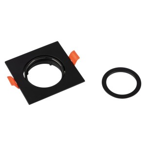 Kanlux - DALLA ceiling mount, 82 x 82 mm, black, with GU5.3 socket included - Ref: 22433