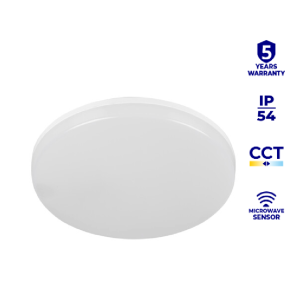 Kanlux - Plafonaio a LED VARSO Ø280 12/20W - CCT-O-SE con sensore - garanzia 5 anni - Cod.: 26987
