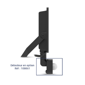 Miidex - LUMOS LITE LED-schijnwerper, zwart, 20 W, CCT, IP65 (sensor optioneel) - Art.nr.: 100739