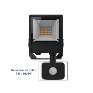 Miidex - LUMOS LITE LED-schijnwerper, zwart, 10 W, CCT, IP65 (sensor optioneel) - Art.nr.: 100738
